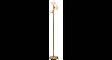 it's about RoMi Vloerlamp Carrara - Goud/Wit - 30x30x160cm - 3L - Modern,Luxe - Staande lampen voor Woonkamer - Slaapkamer