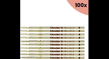 100x Balpenvulling Schneider Office 765 M zwart