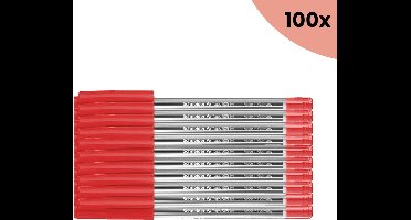 100x Balpen Schneider Tops 505 M rood