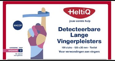 HeltiQ Detecteerbare Pleisterstrips PE 120 x 20 mm- 3 x 1 doosjes voordeelverpakking