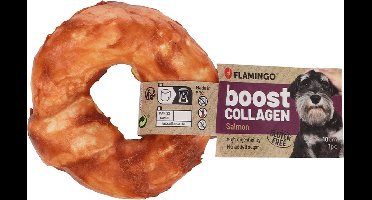 Flamingo Snack Boost Ring met zalm & collageen