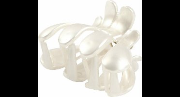 Haarkam, parelmoer, L: 60 mm, B: 38 mm, 2 stuk/ 1 doos