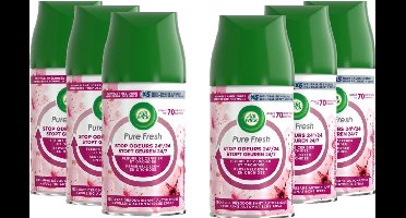 Air Wick Freshmatic Automatische Spray Luchtverfrisser - Pure Aziatische Kersenbloesem - Navulling 250ml - Voordeelverpakking 6 stuks