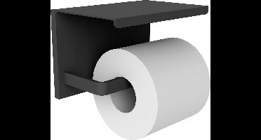 Allibert toiletrolhouder Loft-Game Mat Zwart