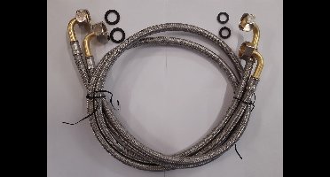 2 x Sanifun aansluitslangen haaks 3/4 x 1/2 1200 mm