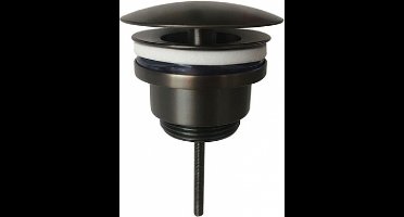 Sanifun Pako Luxe Vaste Waste Gunmetal – Niet Afsluitbaar 5/4 Messing