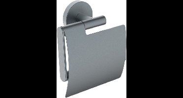 Wiesbaden Alonzo toiletrolhouder met klep Gunmetal