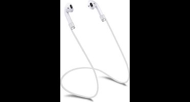 *** Anti Verlies Geschikt voor Apple AirPods - Anti-verlies - Aitpods strap - Koord van siliconen voor je Airpods - Wit - van Heble® ***