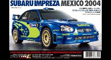 Tamiya Modelbouwpakket Auto - 47372 RC Subaru Impreza WRX Mexico 2004 TT-01E RC Plastic - 1:10 - Modelbouw