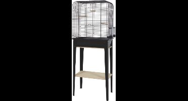 Zolux vogelkooi chic loft met meubel zwart