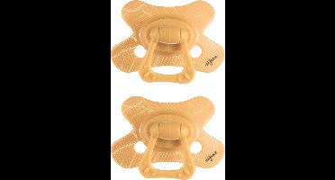 Difrax Natural Fopspeen - 12 tot 18 Maanden - Gele - 2 Stuks