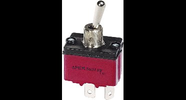 APEM 3649NF/2 3649NF/2 Tuimelschakelaar 250 V/AC 6 A 2x aan/uit/aan Continu/0/continu 1 stuk(s)
