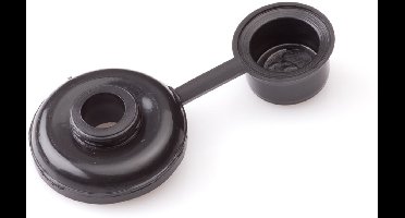 Houtdraadboutdop 7mm Zwart - 100 stuks