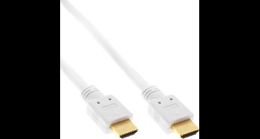 HDMI kabel - versie 2.0 (4K 60Hz + HDR) - CU koper aders / wit - 5 meter