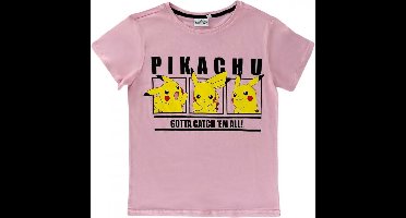Original Pokemon Pikachu dames t-shirt - maat M - roze pink 100% katoen - Premium comfort