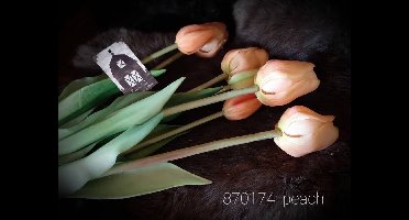PSO Classic Tulip Bundle Tulp Duchesse x7 peach 47 cm kunstbloemen...
