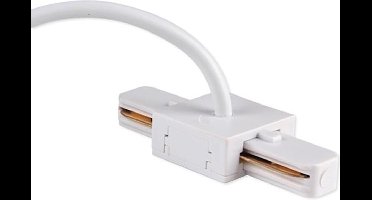 Spanningsrail Voedingsconnector - 1 Fase - Middenvoeding - Wit