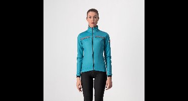 Castelli DINAMICA fietsjas Teal Blue/Silver Reflex - Vrouwen - maat S