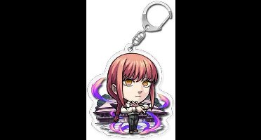 Chainsaw Man - Makima - Paars/Purple - Sleutelhanger/Keychain - Anime Merchandise - Figure - Manga