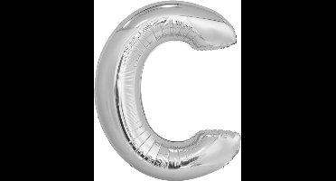 Amscan Letterballon C Folie 114 Cm Zilver