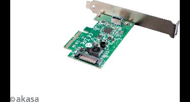 Akasa 20Gbps USB 3.2 Gen 2x2 Internal 20-pin Connector to PCIe Host Card