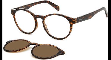 Leesbril Polaroid PLD0031 Met Zonneclip-Havanna-+2.00