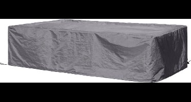 Perel Buitenhoes voor tuinset, grijs, rechthoekig, 260 cm x 200 cm x 80 cm