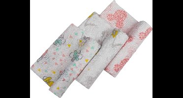 Mousseline doekjes voor baby - spuugdoeken van katoen - absorberend en ademend