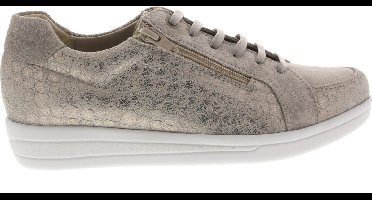 Dames Veterschoenen Xsensible Alia Taupe Taupe Metallic - Maat 4½