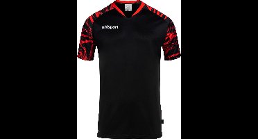 Uhlsport Goal 25 Shirt Zwart-Rood Maat 3XL