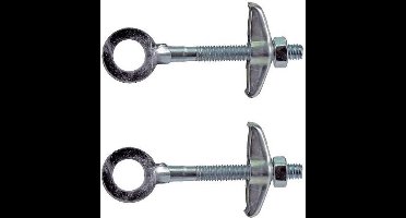 Amigo Kettingspanner fiets - 62 mm - staal - zilver - set van 2