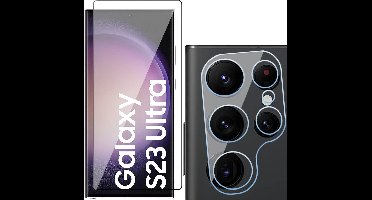 Screenprotector geschikt voor Samsung Galaxy S23 Ultra - Camera Lens Protector - Gehard Glas Screen Protector FullGuard