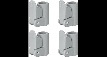 ProPlus Buisklemmen voor tentstokken - 19-22 mm - Powergrip snelsluiting - 4 stuks