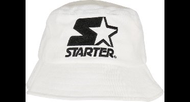 Starter Black Label - Basic Bucket hat / Vissershoed - Wit