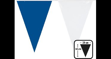 Boland - PE vlaggenlijn wit/blauw - Geen thema - Feestversiering
