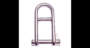 Seilflechter - D-sluiting met borgpen en dam - RVS A4 - Maat: 6mm