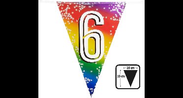 Boland - Folievlaggenlijn Rainbow '6' Multi - Regenboog - Regenboog