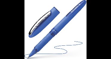 Schneider rollerball - One Hybrid C - conus punt - penpunt F 0,3mm - blauw - S-183103