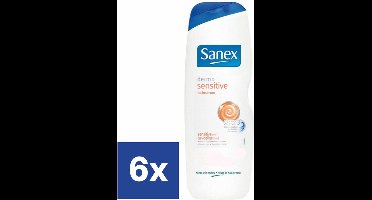 Sanex Dermo Sensitive Douchegel - 6 x 1000 ml