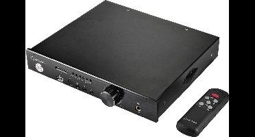 Renkforce - RF-WAM-500 Stereo versterker 2 x 100 W Aluminium - Zwart