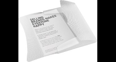 Elastomap Esselte Vivida A4 3 kleppen PP wit - 10 stuks