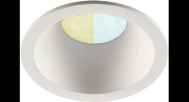 Inbouwspot Bing met Philips HUE White Ambiance - inbouwspot - Wit - rond verdiepte spot - Voor binnen / woonkamer / keuken / slaapkamer - IP20 - GU10 - Buitendiameter: 82MM - boorgat: 71-73MM - min. Inbouwdiepte: 95MM