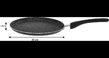 Kinghoff 1127 - Kleine pannenkoekenpan - Ø22 cm - Ook voor inductie