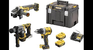 DeWALT Gereedschap - 7-delige set ACCU-gereedschap, accu's en lader DCK355P2T