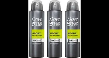 Dove Deo Spray - Men Sport - Voordeelverpakking 3 x 150 ml