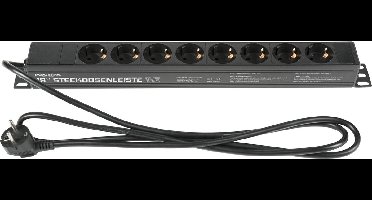 "MUSIC STORE 19"" Power Strip - 8x Schuko 1HU"