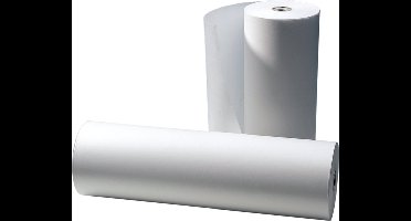 Kraftpapier op rol 50cm 45gram gebleekt wit kraft circa 440 mtr