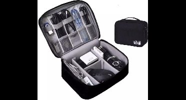 *** Kabel Organizer Tas - Opbergtas voor Kabels en Accessoires - Reistas voor het Opbergen van Elektronica - Organiser - Waterafstotend - van Heble® ***
