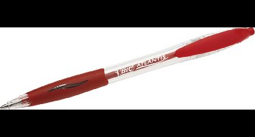 Balpen Bic Atlantis Click Rood Medium 12 stuks