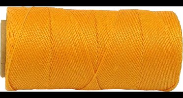 Macramé Koord - SCHOOLBUS GEEL / SCHOOLBUS YELLOW - #274 - Waxed Polyester Cord - Klos ca. 173mtr - 1mm Dik